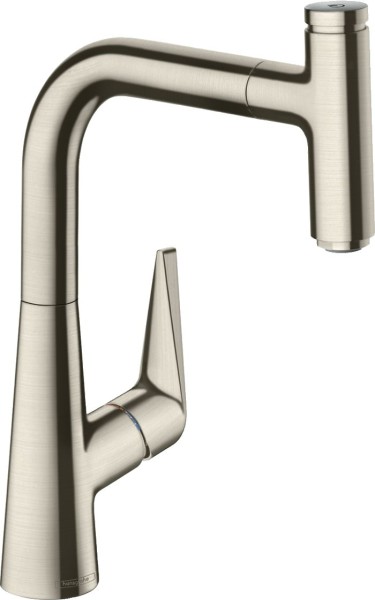 Hansgrohe Spültischmischer Talis Select S 220 edelstahl-optik mit Ausziehauslauf, 72822800