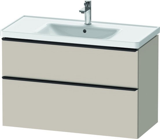 Duravit D-Neo Waschtischunterbau wandhängend Taupe Matt 984x452x625 mm - DE435609191