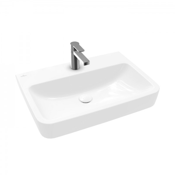 Villeroy & Boch O.novo Waschbecken, 650 x 460 x 175 mm, Weiß Alpin AntiBac CeramicPlus, ohne Überlau