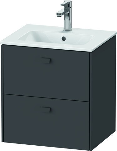 Duravit Brioso Waschtischunterbau wandhängend Graphit Matt 520x419x553 mm - BR432704949