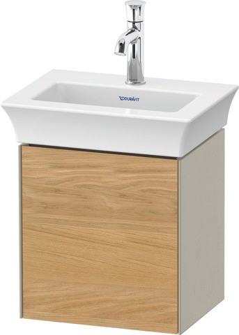 Duravit White Tulip Waschtischunterbau wandhängend Natur Eiche & Taupe Matt & Seidenmatt 384x298x410