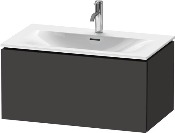 Duravit L-Cube Waschtischunterbau wandhängend Graphit Supermatt 820x481x400 mm - LC6137080800A00