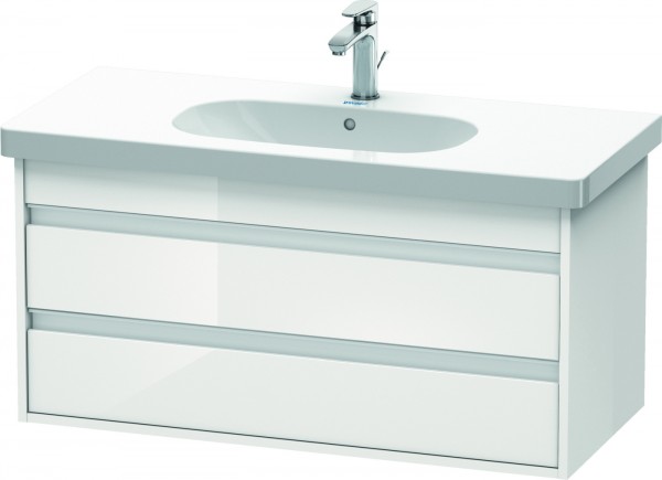 Duravit Ketho Waschtischunterbau wandhängend Weiß Hochglanz 1000x455x480 mm - KT664802222