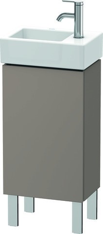 Duravit L-Cube Waschtischunterbau bodenstehend Basalt Matt 364x241x582 mm - LC6793L4343