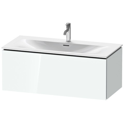 Duravit L-Cube Waschtischunterbau wandhängend Weiß Hochglanz 1020x481x400 mm - LC6138085850E00