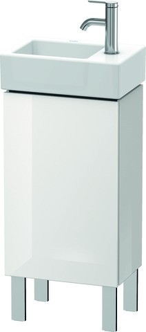 Duravit L-Cube Waschtischunterbau bodenstehend Weiß Hochglanz 364x241x582 mm - LC6793L2222