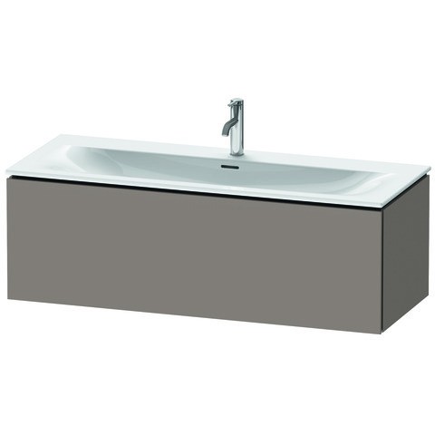 Duravit L-Cube Waschtischunterbau wandhängend Basalt Matt 1220x481x400 mm - LC613904343