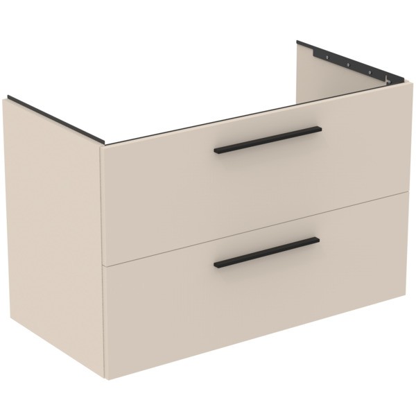 Ideal Standard Waschtischunterschrank i.life B 2 Auszüge 1000x505x630mm Sandbeige matt, T5276NF