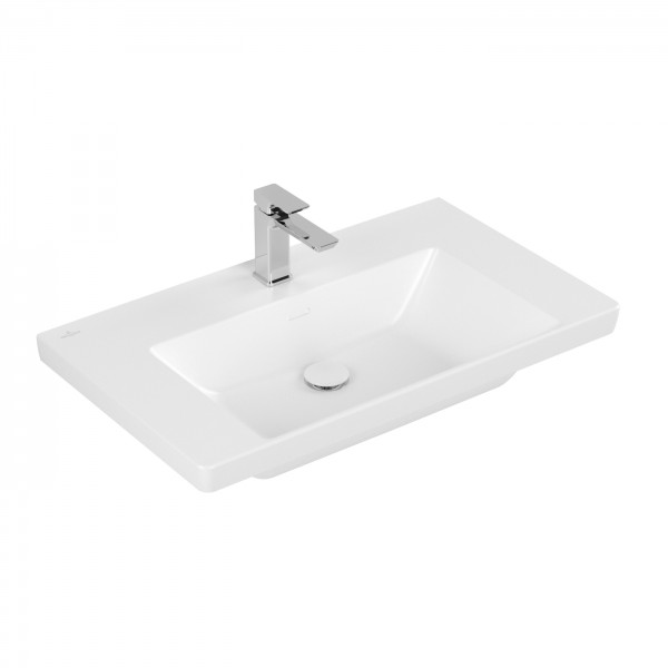 Villeroy & Boch Subway 3.0 Schrankwaschtisch, 800 x 470 x 165 mm, Stone White CeramicPlus, ohne Über