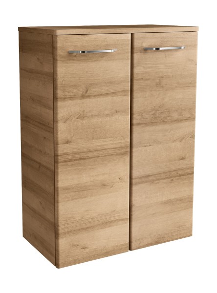 Fackelmann MILANO Doppel-Midischrank 60,5x83x32 AsEi, 2T, 84262