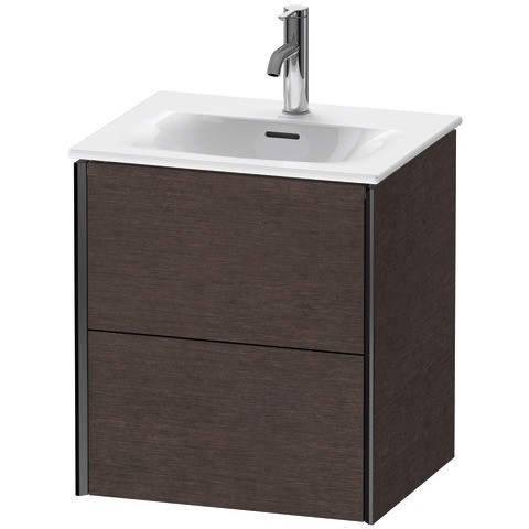 Duravit XViu Waschtischunterbau wandhängend Eiche dunkel gebürstet Matt 510x420x557 mm - XV41310B272