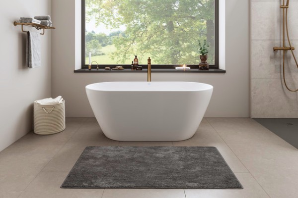 Duravit Wave Einhebel-Wannenmischer bodenstehend Bronze Gebürstet 50x312x947 mm - WA5250000004