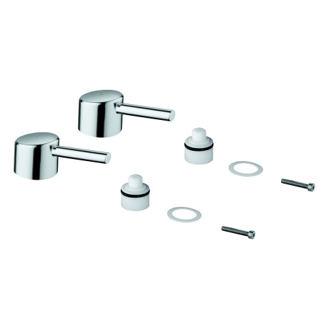 GROHE Griffpaar Concetto 48310 Markierung blau/rot chrom, 48310000