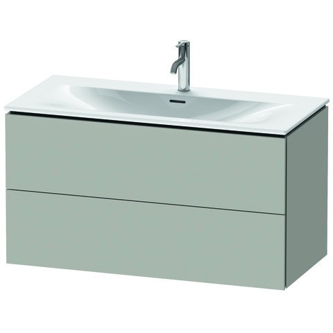 Duravit L-Cube Waschtischunterbau wandhängend Betongrau Matt 1020x481x550 mm - LC630800707