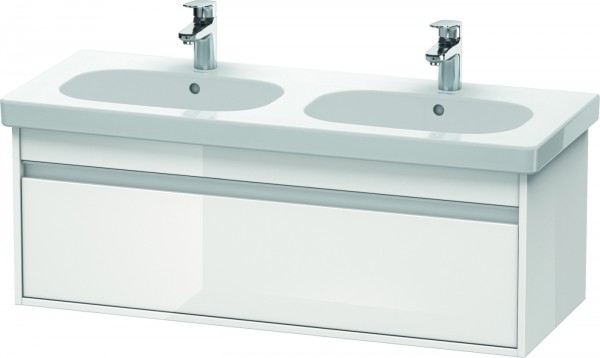 Duravit Ketho Waschtischunterbau wandhängend Weiß Hochglanz 1150x455x410 mm - KT666902222