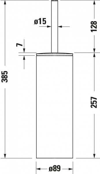 Duravit D-Code Bürstengarnitur, Bodenstehend