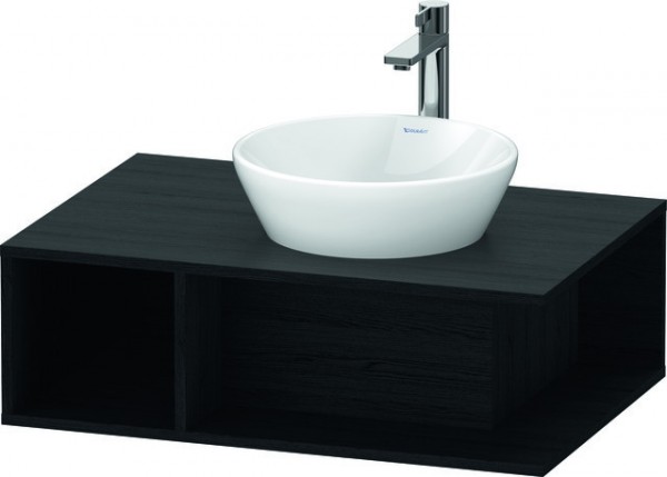 Duravit D-Neo Konsolenwaschtischunterbau wandhängend Eiche Schwarz Matt 800x550x260 mm - DE495801616