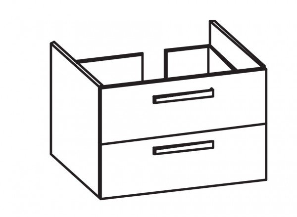 Artiqua 413 Waschtischunterschrank für Acanto 500622 Sanremo Eiche quer NB, 413-WU2L-K164-7144-428