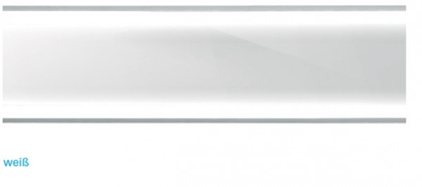 I-DRAIN Rostabdeckung Glaseinlage, 110 cm,ESG Glas Farbe weiß