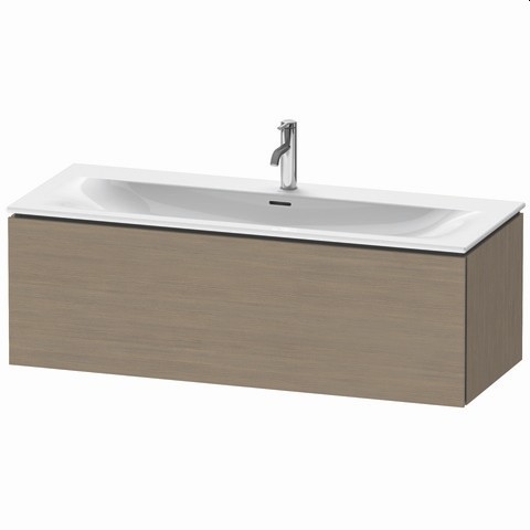 Duravit L-Cube Waschtischunterbau wandhängend Eiche Terra Matt 1220x481x400 mm - LC613903535