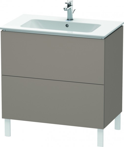 Duravit L-Cube Waschtischunterbau bodenstehend Basalt Matt 820x481x704 mm - LC662604343