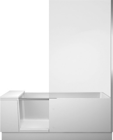 Duravit Shower + Bath Badewanne mit Tür Weiß Matt 1700x750 mm - 700455000000000