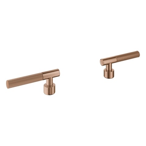 GROHE Hebelgriffe Atrio Private C. 48646 Rändelstruktur warm sunset gebürstet, 48646DL0