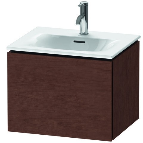 Duravit L-Cube Waschtischunterbau wandhängend Amerikanischer Nussbaum Matt 520x421x400 mm - LC613401