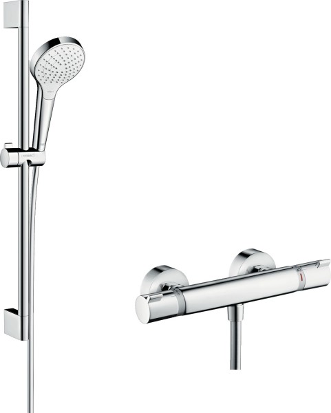 Hansgrohe Brausenkombi Croma Select S Vario/ Ecostat Comfort Unica Crometta 650mm, 27013400