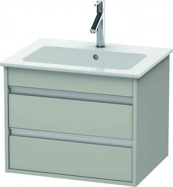 Duravit Ketho Waschtischunterbau wandhängend Betongrau Matt 600x475x480 mm - KT642800707