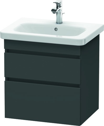 Duravit DuraStyle Waschtischunterbau wandhängend Graphit Matt 580x448x610 mm - DS648004949