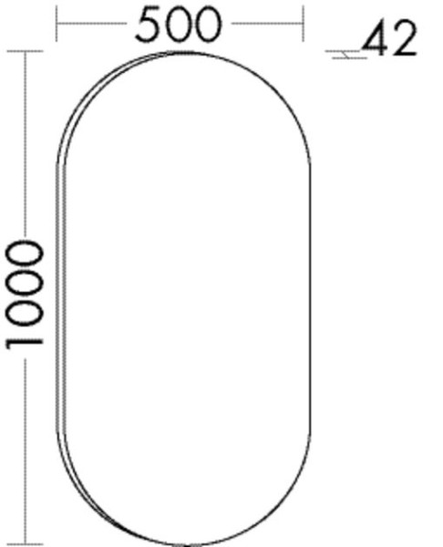 Burgbad Leuchtspiegel Lavo 2.0 1000x500x25 Lavo 2.0, SIJH050PN497