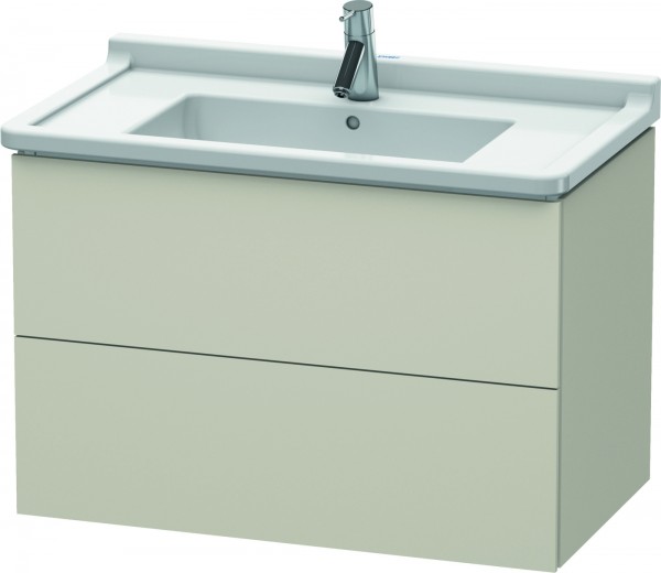 Duravit L-Cube Waschtischunterbau wandhängend Taupe Matt 820x469x558 mm - LC626509191