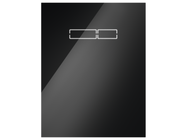 Tece lux Betätigungsglasplatte sen-Touch Elektronik, Glas schwarz glzd., 9650003