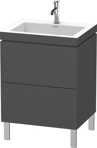 Duravit L-Cube c-bonded Set bodenstehend Weiß 600x480x698 mm - LC6936N8484