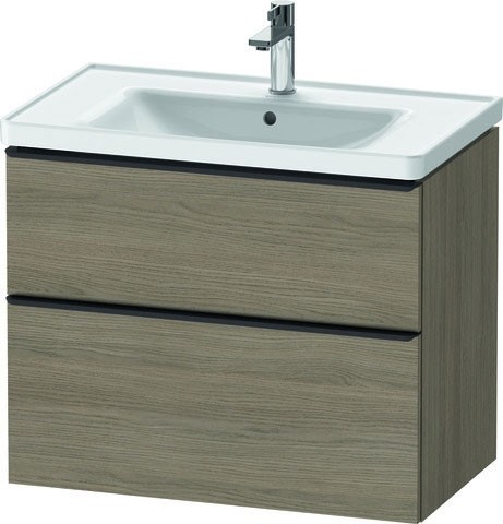 Duravit D-Neo Waschtischunterbau wandhängend Eiche Terra Matt 784x452x625 mm - DE435503535