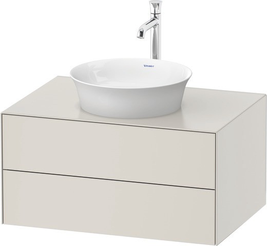 Duravit White Tulip Konsolenwaschtischunterbau wandhängend Nordic Weiß Seidenmatt 800x550x408 mm - W