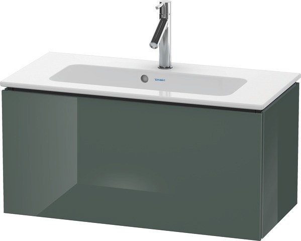 Duravit L-Cube Waschtischunterbau wandhängend Dolomiti Grau Hochglanz 820x391x400 mm - LC6157038380E