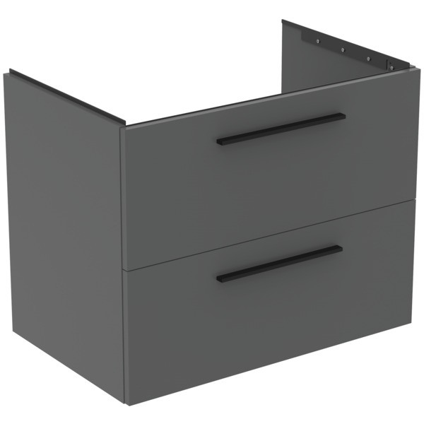 Ideal Standard Waschtischunterschrank i.life B 2 Auszüge 800x505x630mm Quarzgrau matt, T5272NG