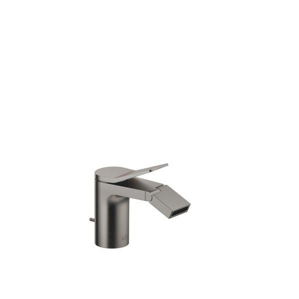 Dornbracht Bidet-Armatur mit Ablaufgarnitur LISSE 33600845 Dark Platinum gebürstet, 33600845-99