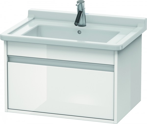 Duravit Ketho Waschtischunterbau wandhängend Weiß Hochglanz 650x455x410 mm - KT666302222