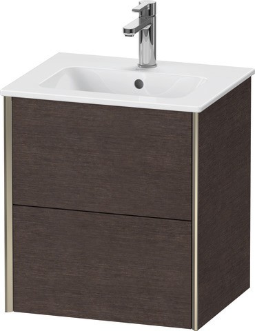 Duravit XViu Waschtischunterbau wandhängend Eiche dunkel gebürstet Matt 510x420x560 mm - XV43150B172