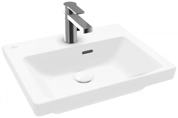 Villeroy & Boch Subway 3.0 Handwaschbecken, 500 x 400 x 145 mm, Stone White CeramicPlus, mit Überlau