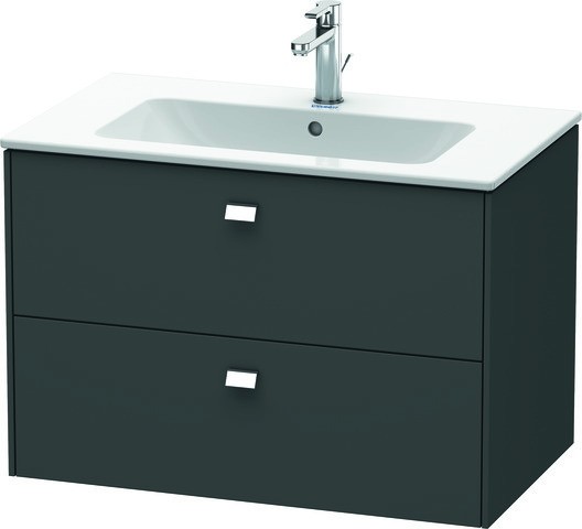 Duravit Brioso Waschtischunterbau wandhängend Graphit Matt 820x479x553 mm - BR410201049