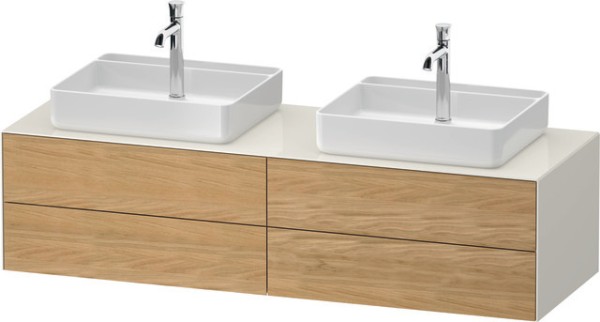 Duravit White Tulip Konsolenwaschtischunterbau wandhängend Natur Eiche & Nordic Weiß Matt & Hochglan