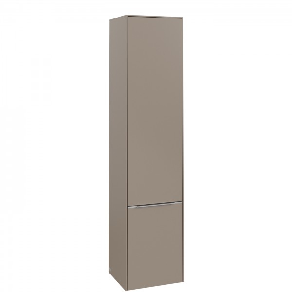 Villeroy & Boch Subway 3.0 Hochschrank, 2 Türen, 400 x 1710 x 346,5 mm, Taupe / Taupe