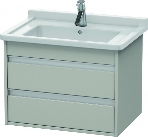 Duravit Ketho Waschtischunterbau wandhängend Betongrau Matt 650x455x480 mm - KT664300707