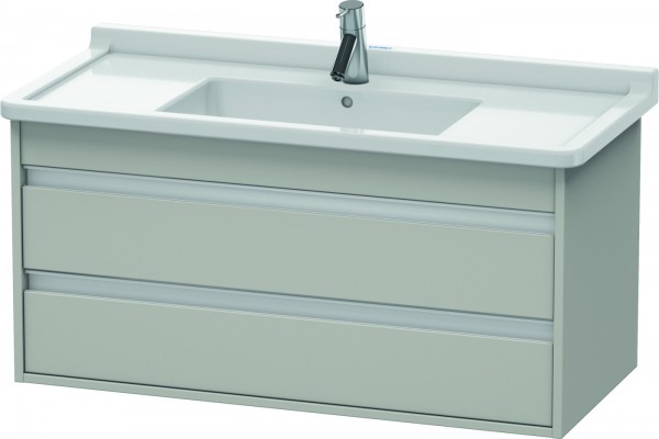 Duravit Ketho Waschtischunterbau wandhängend Betongrau Matt 1000x455x480 mm - KT664500707