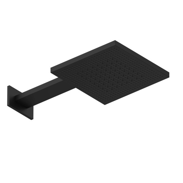 Herzbach LIVING SPA Wand-Regenbrause TWIN FLOW 300x300mm Schwarz matt, 11.044277.1.12