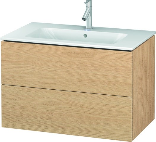 Duravit L-Cube Waschtischunterbau wandhängend Natur Eiche Matt 820x481x550 mm - LC624103030